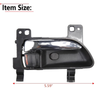 Subaru Toyota Black Inside Right Door Handle with Chrome Lever
