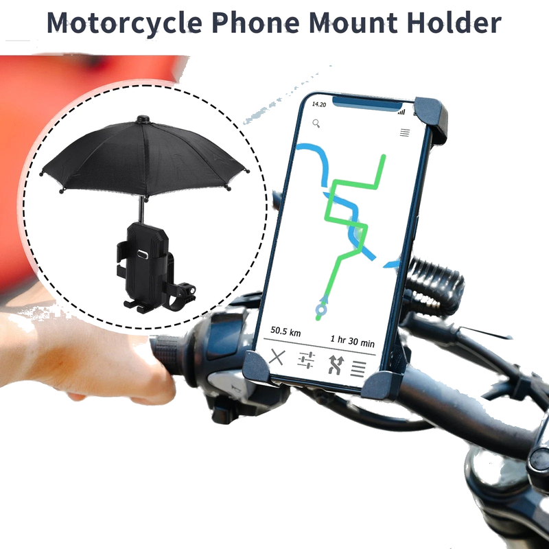 Handlebar Mount Motorcycle Phone Mount Holder 4.7-7.2" Phones