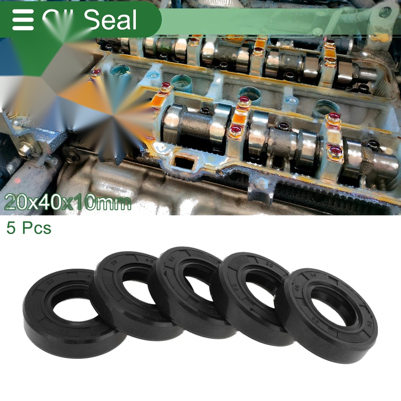Make Model Oil Seal 5 Pcs 20x40x10mm NBR Rubber Seal Ring