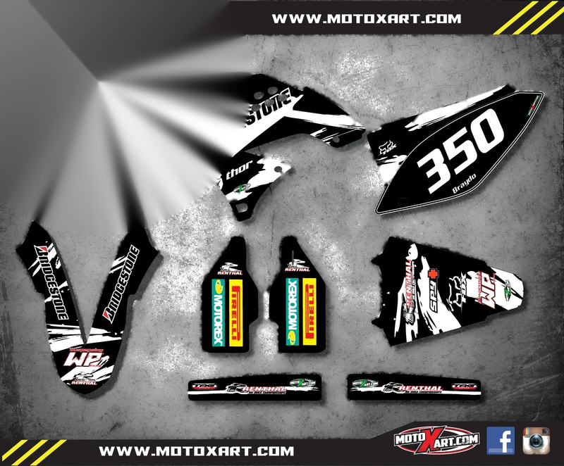 KXF 250 Full Graphics Kit Decals (2009-2012)