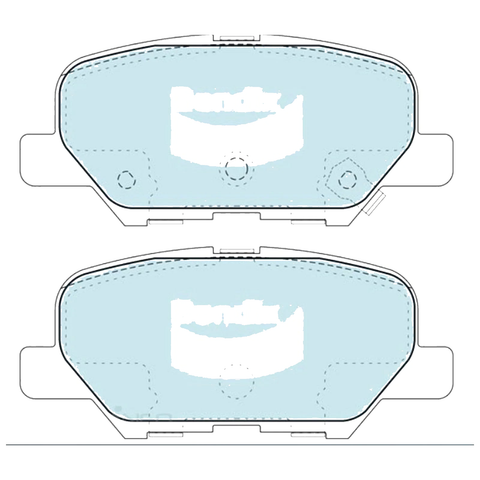 Mazda 6 GJ GCT Rear Disc Brake Pad Set (2012-2016)