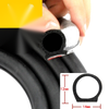 Car Auto Truck Van Door Window D-Shape Weatherstrip Seal