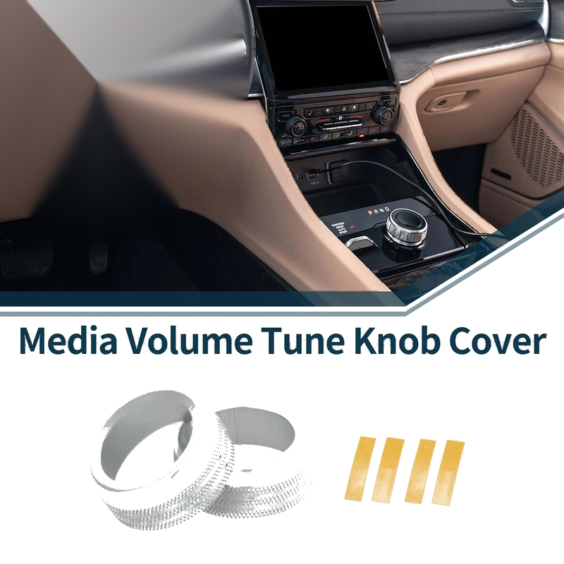 Jeep Grand Cherokee (2022-2024) - 2 Pcs Media Volume Tune Knob Cover