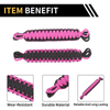 Jeep Wrangler TJ JK JKU (2007-2018) - Black Pink 2 x Door Limiting Straps
