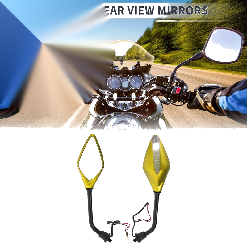 Motorcycle 2 x Rear View Mirrors