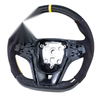 Chevrolet Camaro Carbon Flat Bottom Suede Yellow Steering Wheel (2012-2015)