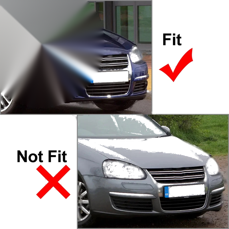 VW Jetta Right Front Bumper Fog Light Cover w/ Chrome Trim (2006-2010)