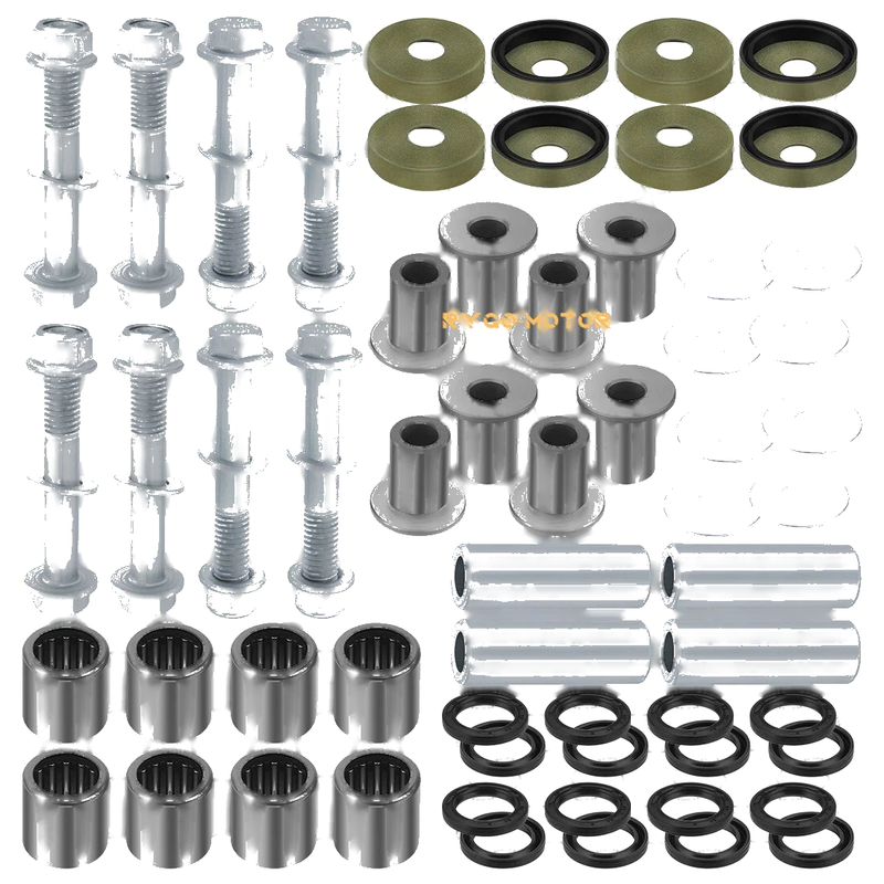 Front Upper+Lower A Arm Bushings Seals Kit / 2 x / Suzuki Z400 LTZ400 Arctic Cat