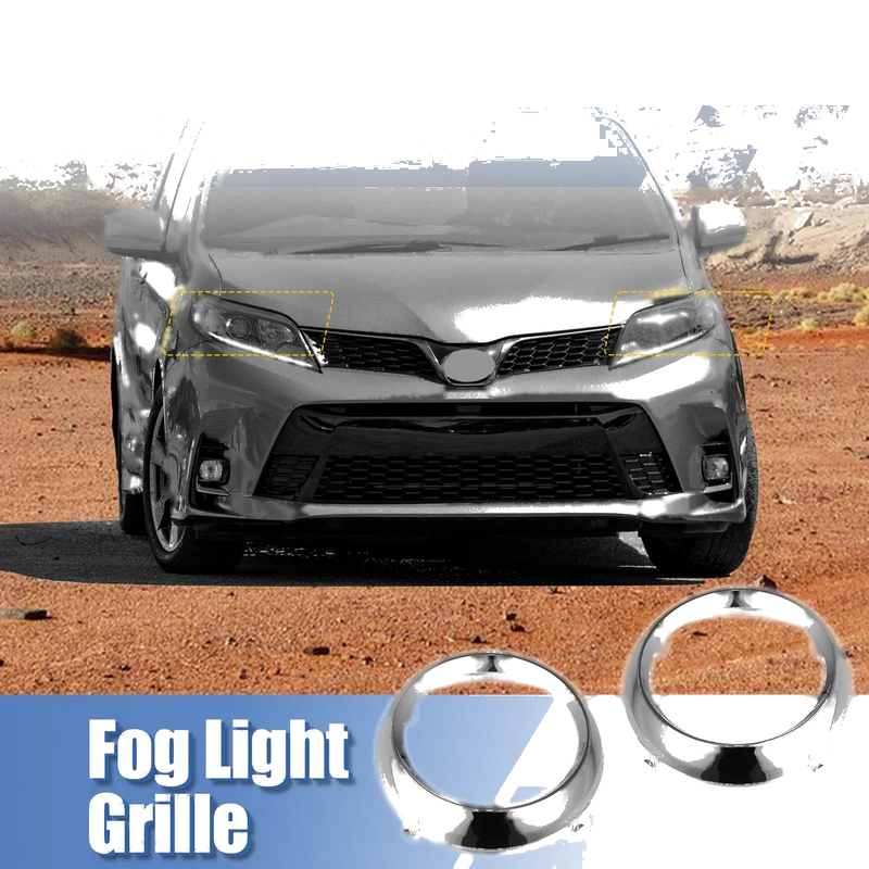 Toyota Sienna SE Pair Front Left Right Fog Light Grille Cover (2011–2020)