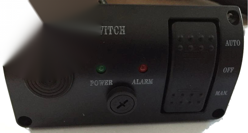 Bilge Pump Switch Panel Auto/Off/Manual Rocker Switch 12V with Alarm