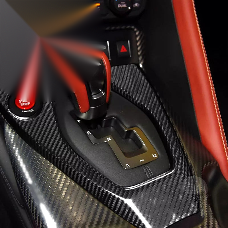 R35 GTR Accessories Real Carbon Fiber Center Gear Shift Panel Cover Trim Fit