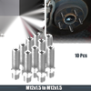 BMW Silver Tone 10 Pcs M12x1.5 50mm Wheel Studs