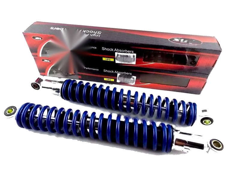 Kawasaki KE175 400mm Blue/Chrome JBS Rear Shock Absorbers