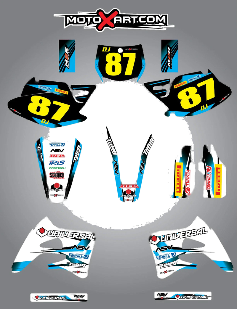 TM 85 2008-2012 - STORM Stickers / Decals Custom Graphic Kit