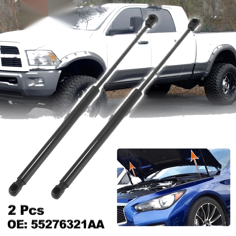 Dodge Ram Front Hood Lift Supports Struts Gas Spring