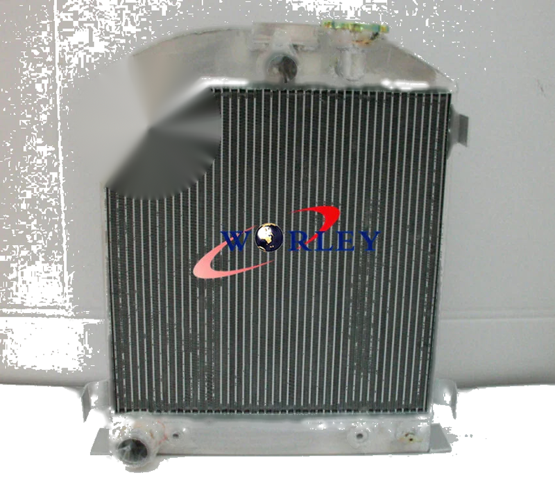 1932 Ford Chopped Engine 64MM Aluminum Radiator + Fan (1932)
