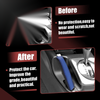 Ford Mustang (2015-2021) Black Blue Faux Leather Handbrake Cover