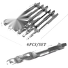 Metric Countersink & Deburr Tools 6pc HSS Drill Tap Set M3-M10