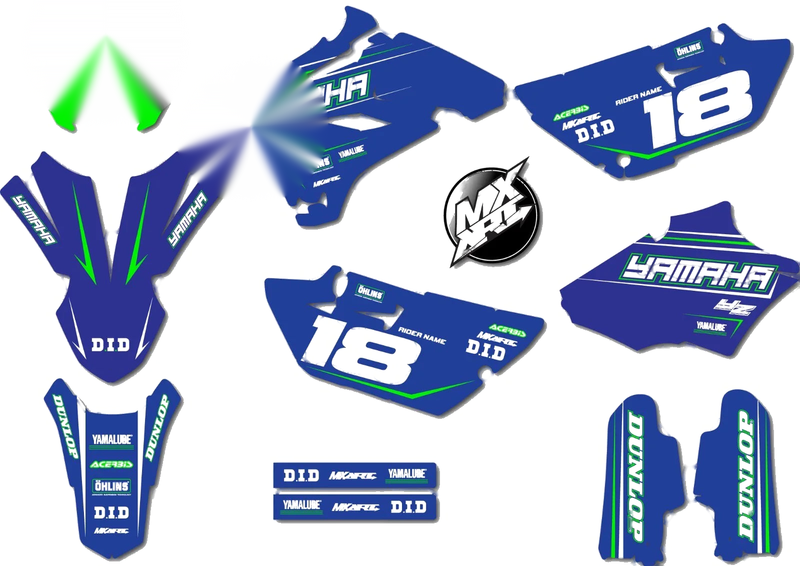 YAMAHA YZ 85 Custom Graphics Decals Sinister Style Stickers (2015-2021)