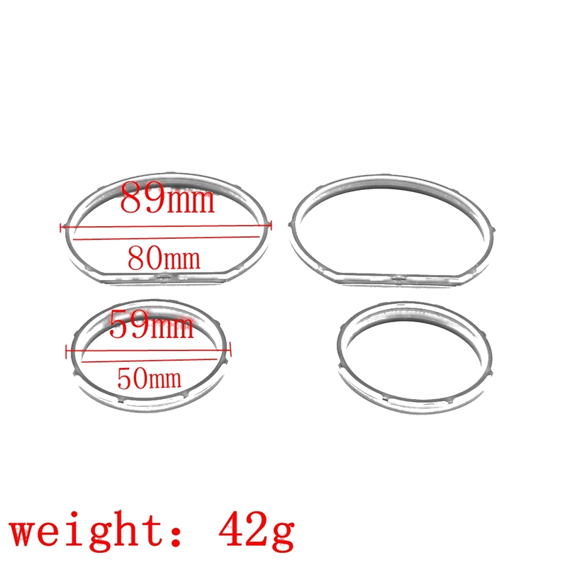 Harley Tri Glide 4pcs Gauge Bezel Kit (2014-2023)