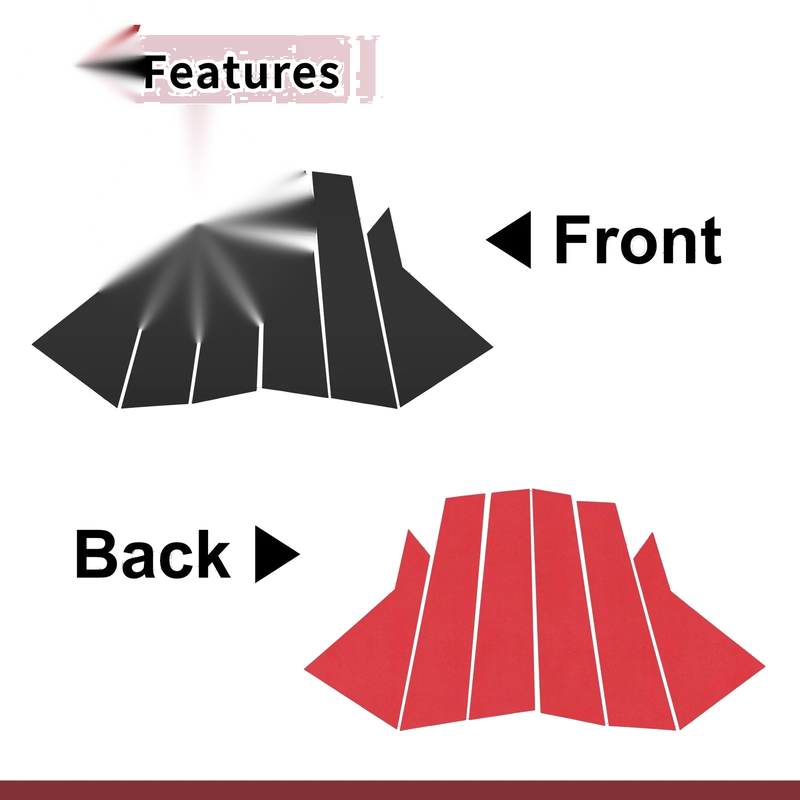 KIA Cerato (2019-2023) Black 6 Pcs Door Pillar Window Trim