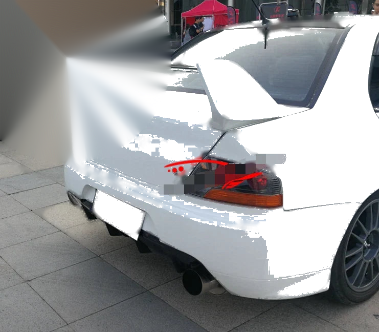 Mitsubishi Lancer Evolution 2003-2007 Unpainted Rear High Wing Trunk Spoiler