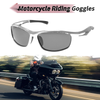 Motorcycle Goggles / 1 x Motorcycle Lens Silver Tone Frame Triacetel