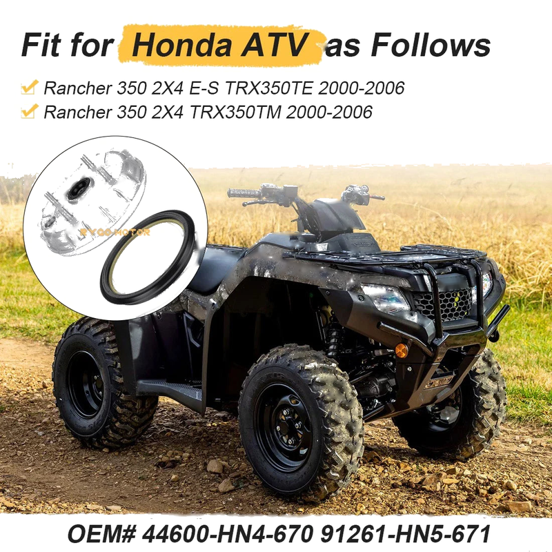 Honda Rancher 350 ES TRX350TE Front Brake Drum with Seal / 2 x 4 (2000–2006)