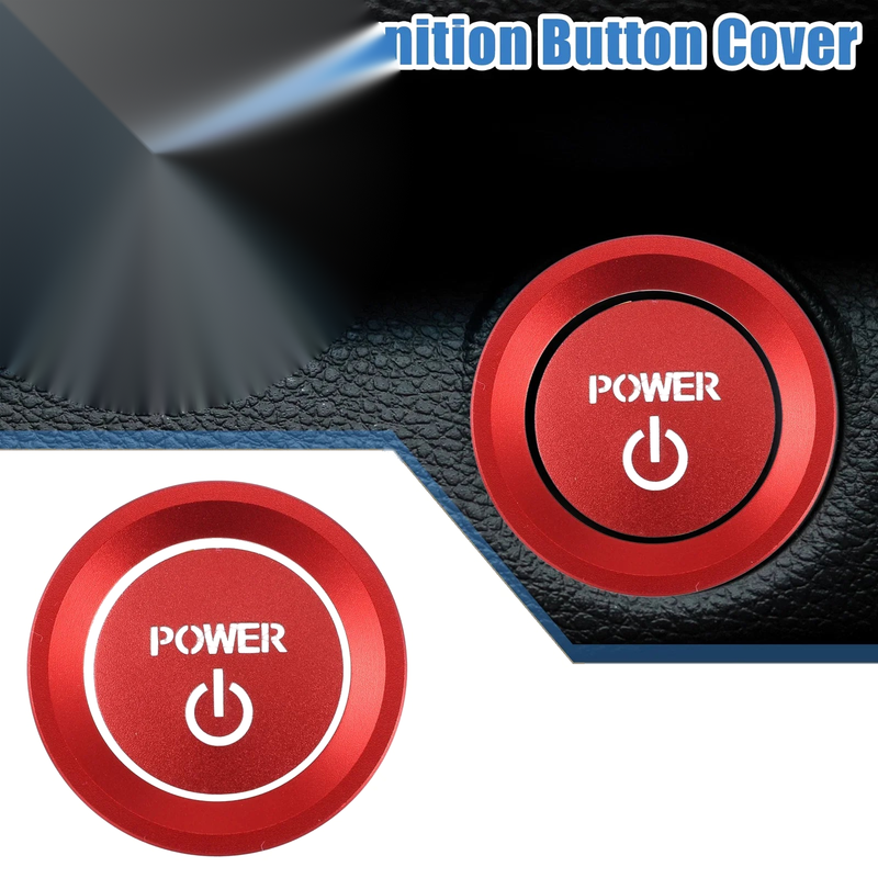 Honda Accord 2018-2022 Aluminum Red Engine Start Ignition Button Sticker