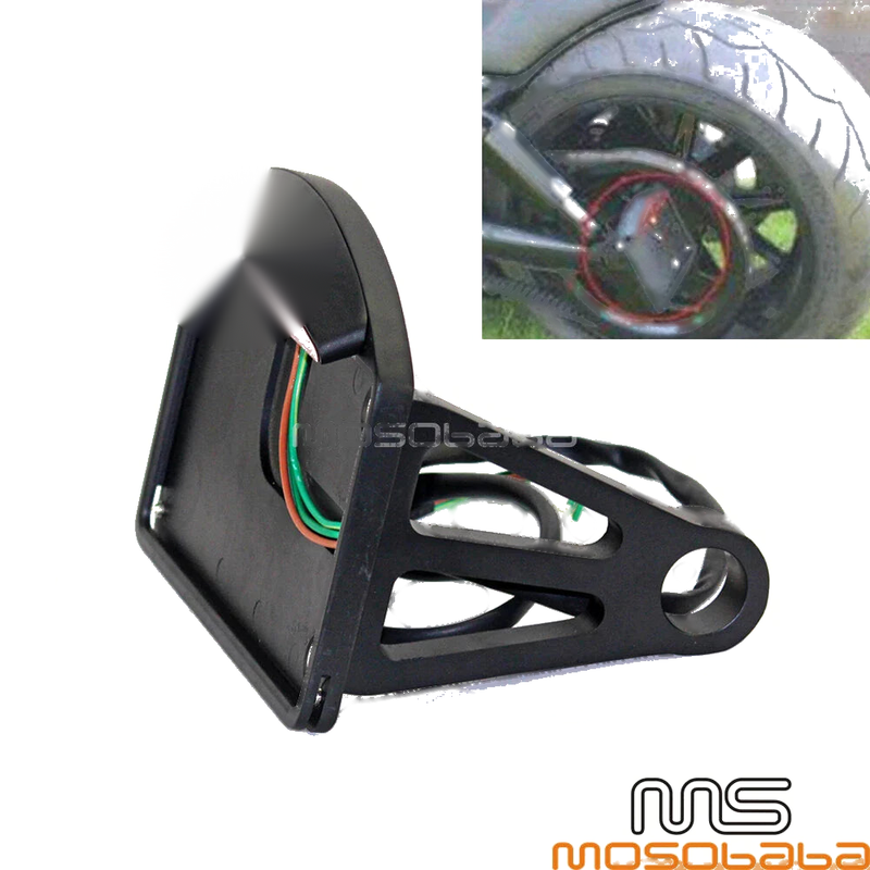 Harley Motorcycle LED Brake Tail Light & License Plate Holder