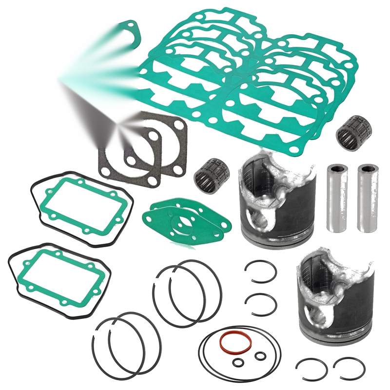 Ski-Doo Legend GT 800 2 x Top End Rebuild Kit Pistons (2003–2006)