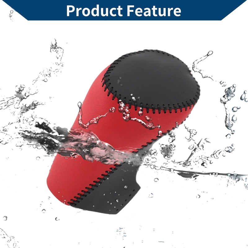 Chevrolet Malibu Red Black Faux Leather Gear Shift Knob Cover