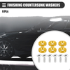 Car / Motorcycle Gold Tone 6x Finishing Countersunk Washers Fasteners