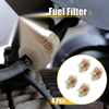 Motorcycle 4 x 7mm Dia Hose Inline Gasoline Fuel Filter Cleaner