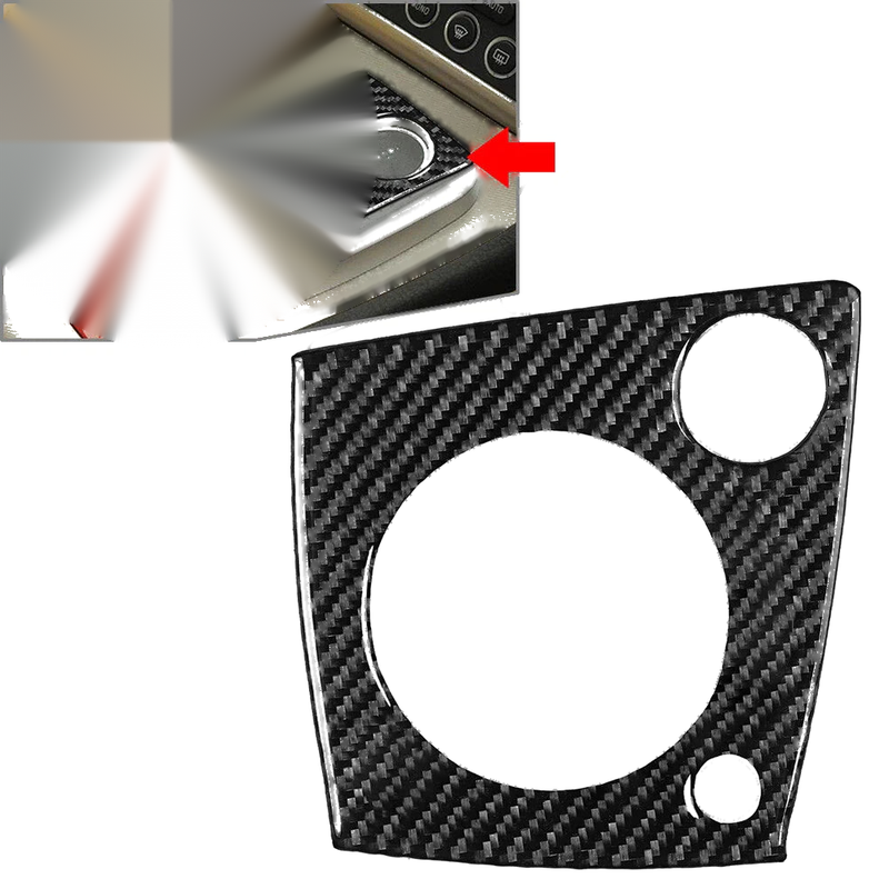 Alfa Romeo 159 Carbon Fiber Black Gear Shift Panel Cover Trim (2006-2011)