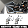 Harley 2 x 1.5in 38mm Clamp Foot Peg Mount Engine Guard Bar