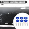 Motorcycle 6pcs Finishing Countersunk Washers Blue