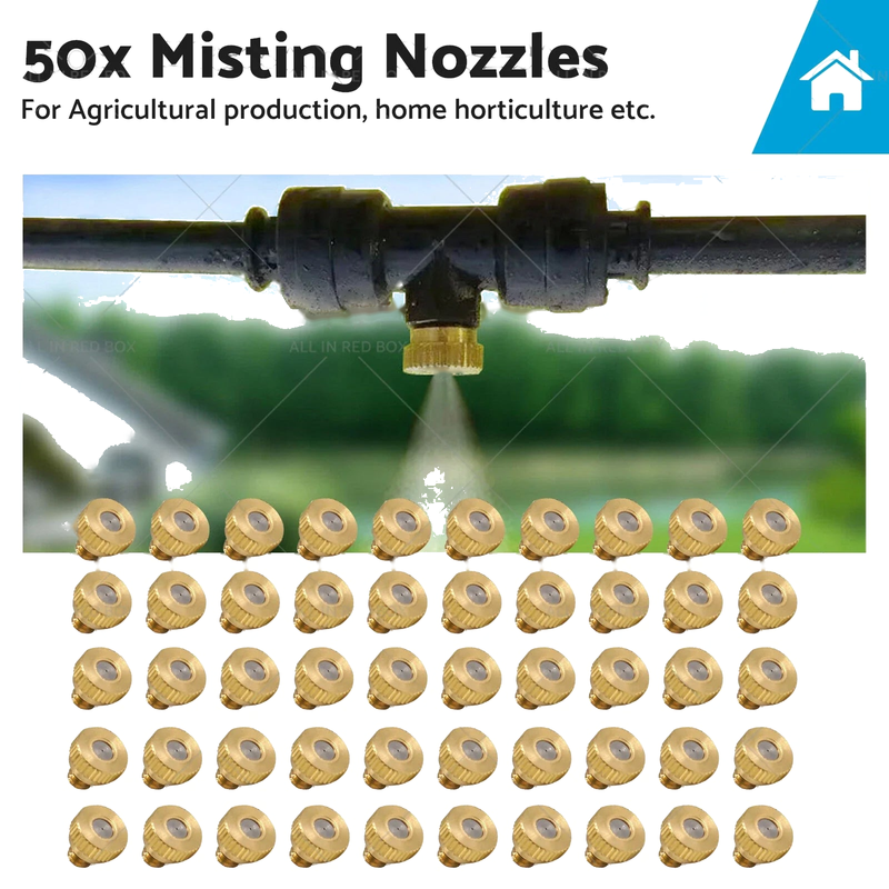 Cooling System 50 x 0.024" Brass Misting Nozzles