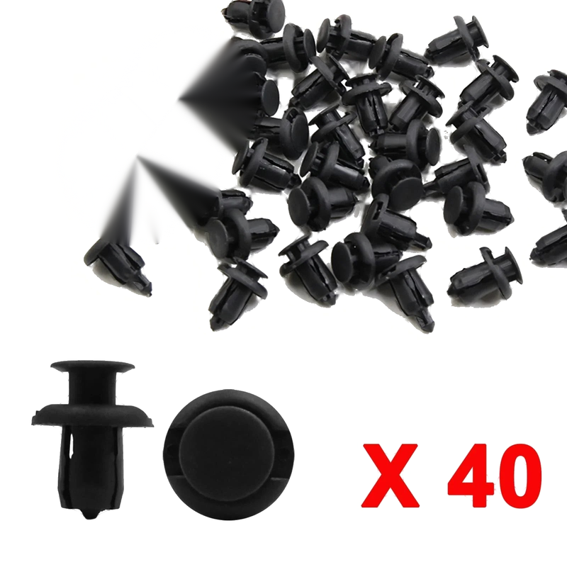 Honda 40 x Plastic Rivets Bumper Clips with Fastener Remover