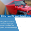 Jeep Gladiator JT Hood Air Outlet Vent Cover Trim 7 x Pcs (2020-2024)