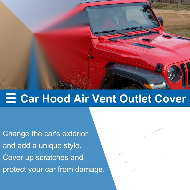 Jeep Gladiator JT Hood Air Outlet Vent Cover Trim 7 x Pcs (2020-2024)