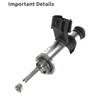 Lexus IS300H Hybrid 2.5 2ARFSE (2014-2015) 1 x Black Silver Tone Fuel Injector
