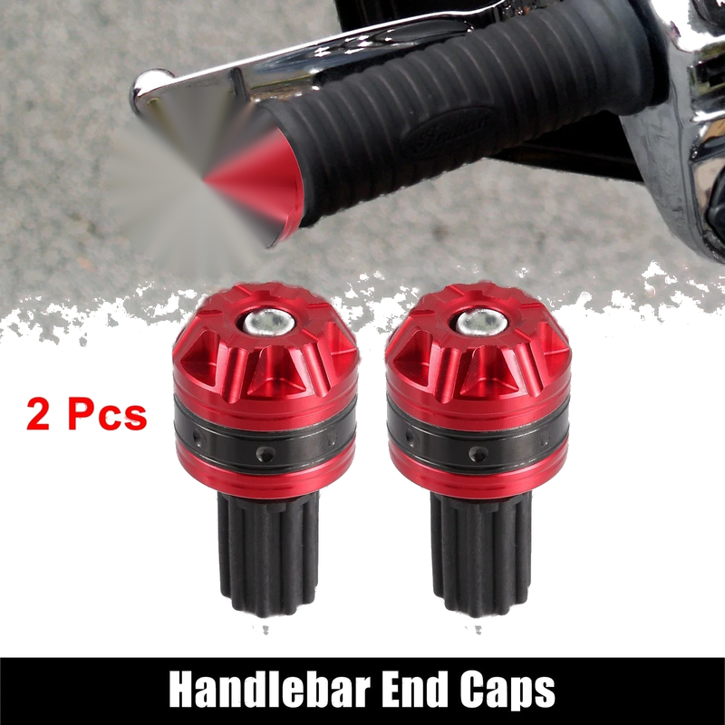 Motorcycle Handlebar End Caps 18mm Plug Bar End Aluminum Alloy