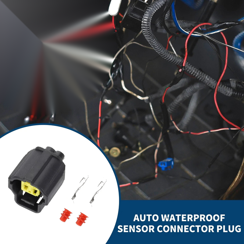 Toyota 2 x Pin Auto Waterproof Sensor Connector Plug Female Wire Terminal
