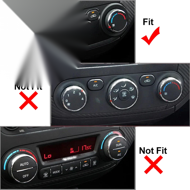 Kia Cerato K3 Forte Blue AC Switch Control Knob Ring (2017-2018)