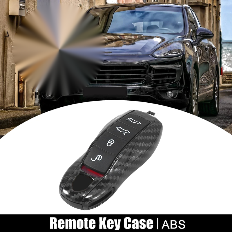 Porsche Carbon Fiber Black Key Fob Cover