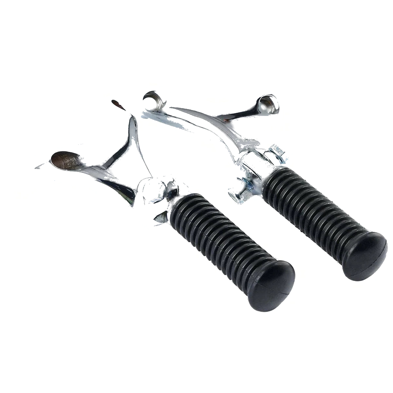 Harley Sportster 883 1200 XL883L Chrome Passenger Footpeg Mounts (2004-2013)
