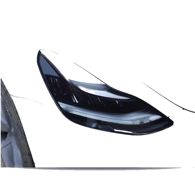 Tesla Model 3 2016+ Car Smoke Black TPU Rear Lamp Parking Light Protect Film