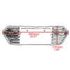 Corvette C8 ABS Rear License Plate Frame Carbon Fiber Black (2020-2024)