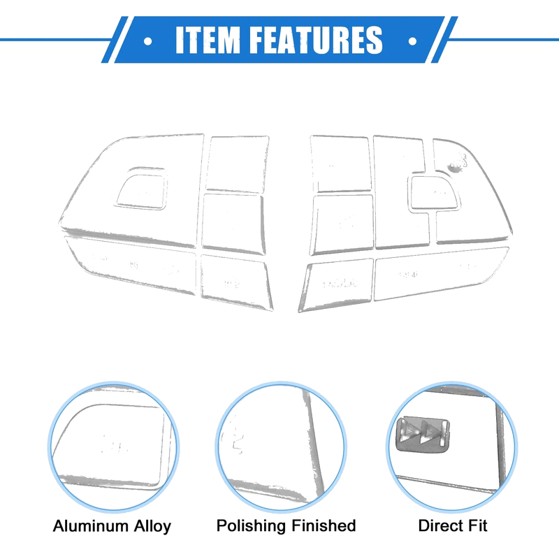 Toyota Highlander 13 x Steering Wheel Switch Button Covers (2001-2023)